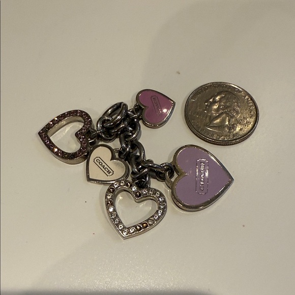 Coach Heart Charms - Purple and Silver - Picture 5 of 6